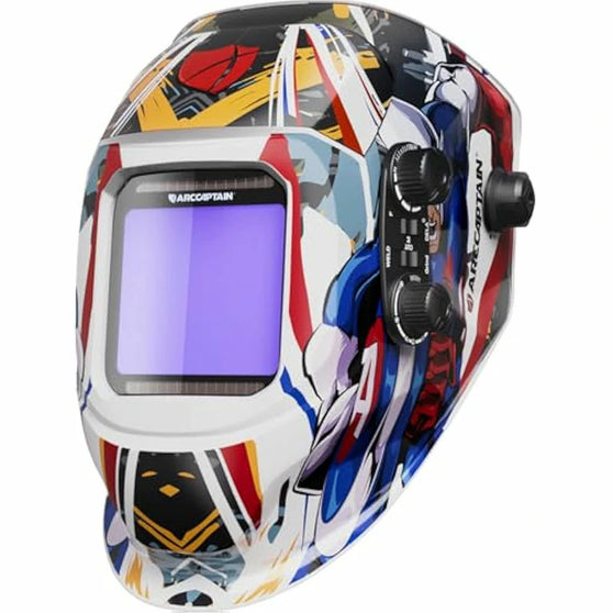 Arccaptain Large Wide Viewing Welding Helmet Captain Metal