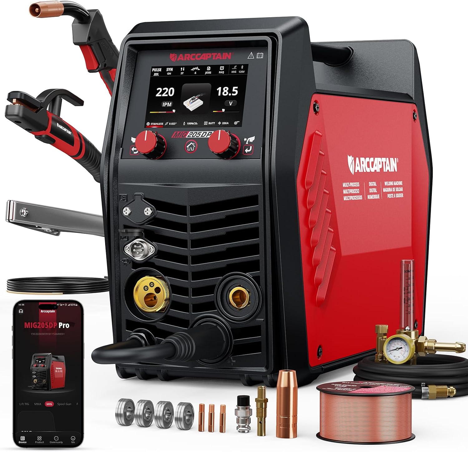 Meet the ARCCAPTAIN MIG205DP PRO: Double Pulse MIG Welding Meets Smart Control