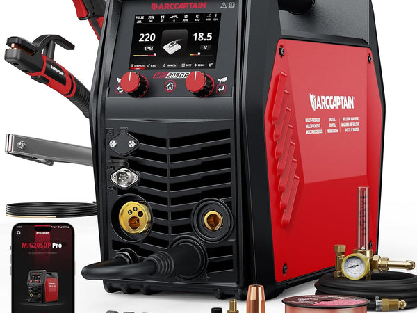 Meet the ARCCAPTAIN MIG205DP PRO: Double Pulse MIG Welding Meets Smart Control