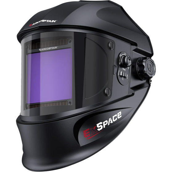 ARCCAPTA True Color EXSpace-M Large View 3.94” x 3.66” Welding Helmet