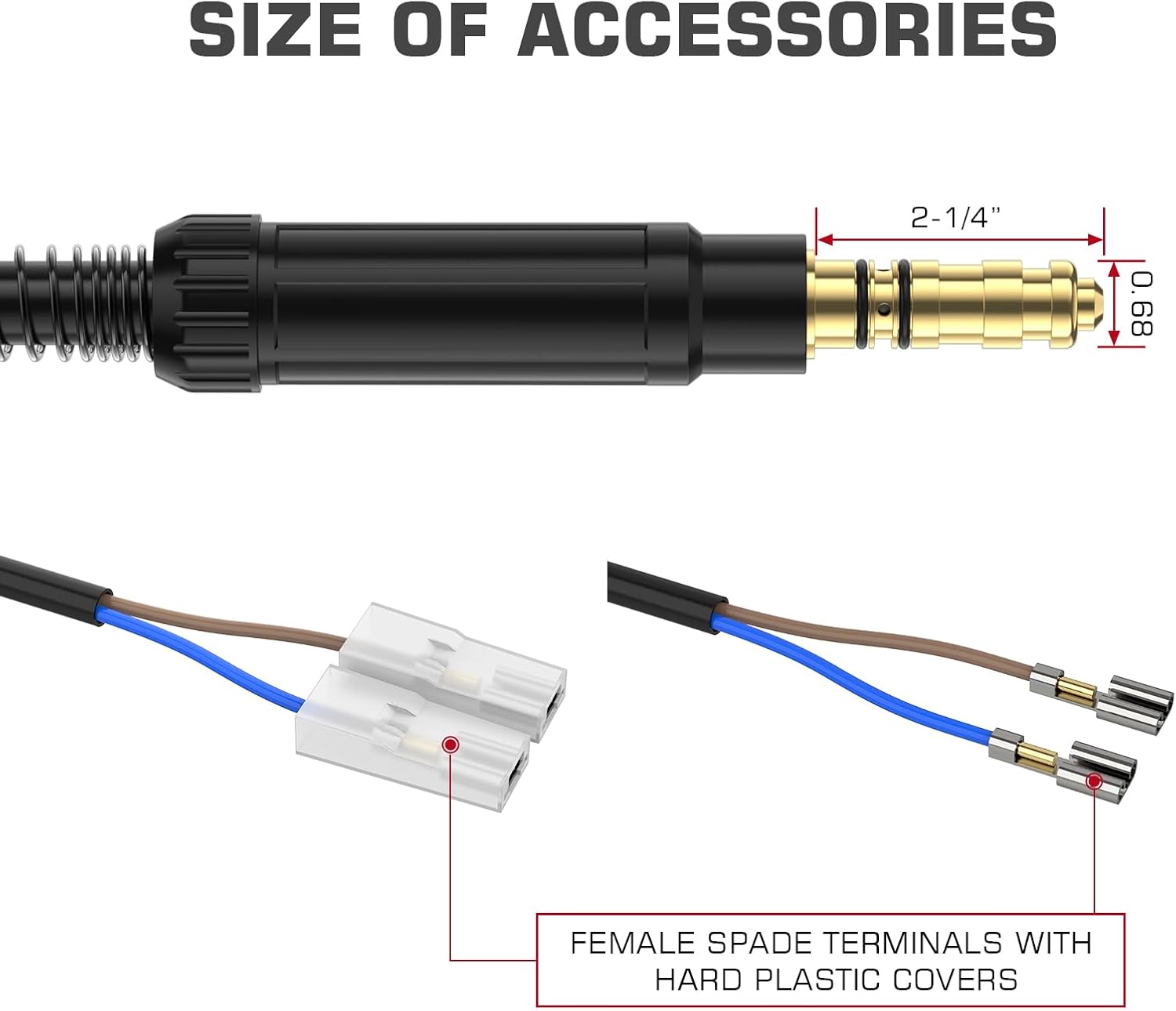 Stringer Ac Cable ARCCAPTAIN for Lincoln Magnum 100L MIG Welding Gun Torch Stringer 100A ...