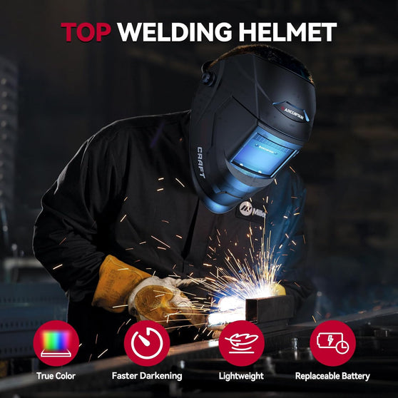 ARCCAPTAIN Cozycraft-S True Color Auto Darkening Welding Helmet