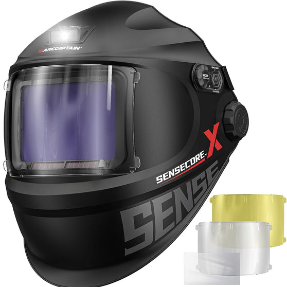 ARCCAPTAIN EU Standard Intelligent Auto-Darkening Welding Helmet with E-Ink Display