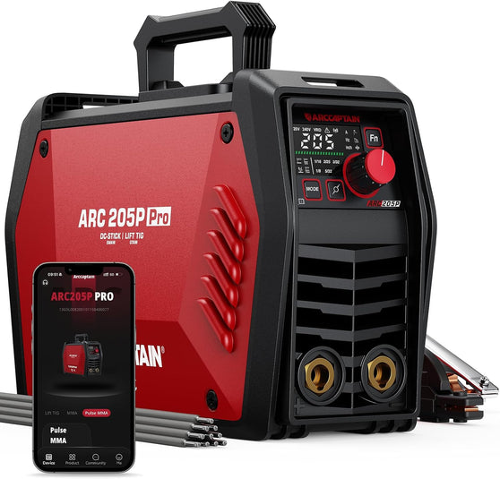 ARCCAPTAIN ARC205P PRO 205A Pulse Stick Welding Machine
