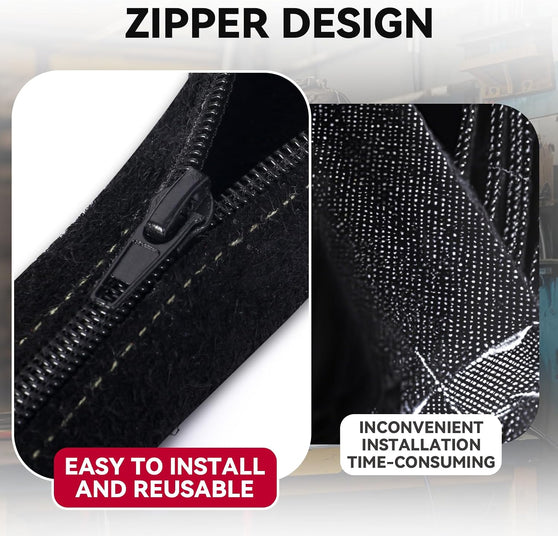 Cable Cover Leather with Zipper- W4