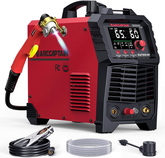 ARCCAPTAIN CUT65 High Frequency 110V/220V Plasma Cutter Pilot Arc Plasma Cutting Machine