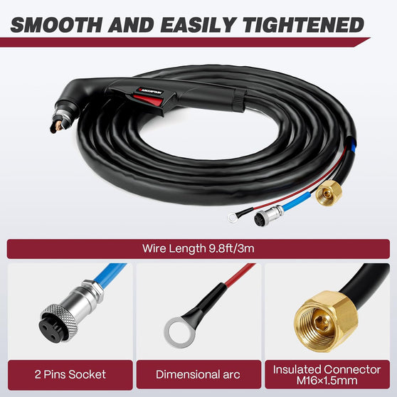 IPT60 Plasma Cutting Torch for CUT55 MP CUT55 NON-HF Plasma Cutter