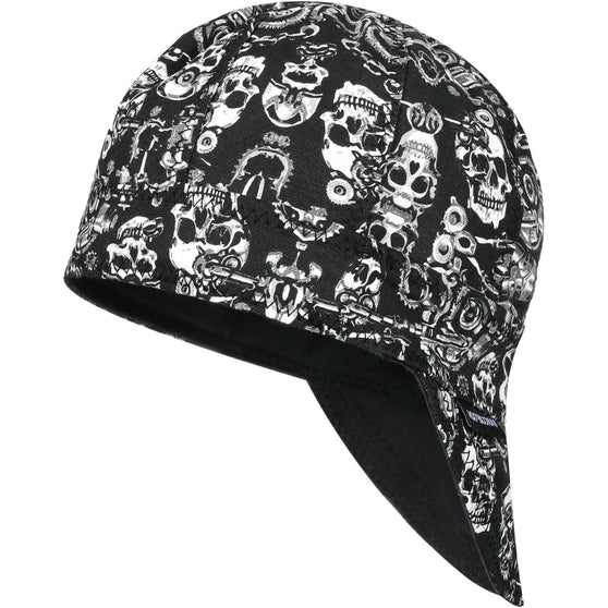 ARCCAPTAIN Reversible Welding Cap 10 oz Fireproof Cotton Comforts Skeleton