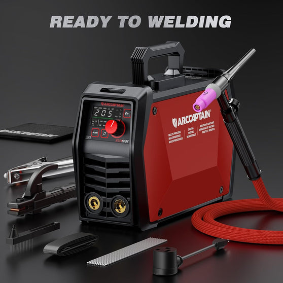 ARCCAPTAIN ARC205L Pro 120V/240V Stick Welder with Lift TIG Torch  Welding Machine