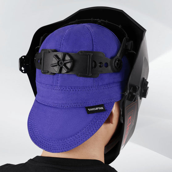 ARCCAPTAIN Reversible Welding Cap 10 oz Fireproof Cotton Comforts  Royal Blue