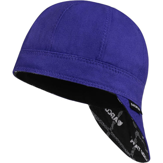 ARCCAPTAIN Reversible Welding Cap 10 oz Fireproof Cotton Comforts  Royal Blue