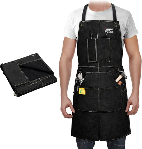 Arccaptain Heavy Duty Leather Welding Apron – 24/36 Inch for Distributors
