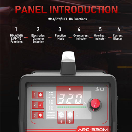 Arccaptain ARC-320M 320A IGBT MMA Inverter Welder for Wholesale