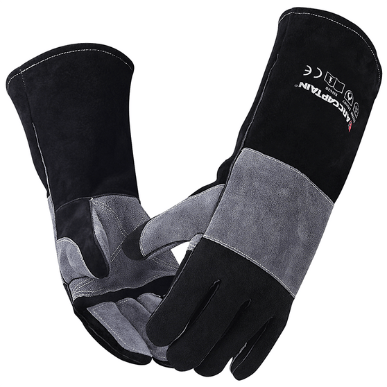ARCCAPTAIN 16 Inch Leather MIG Welding 932℉ Heat Resistant Gloves
