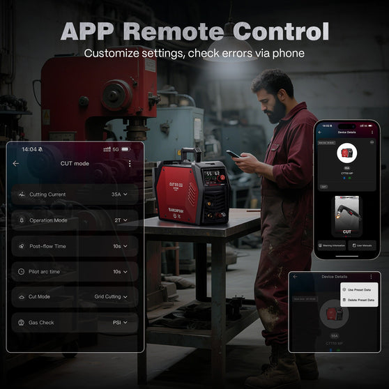 Arccaptain iControl CUT55 MP Non-HF Pilot Arc Plasma Cutter