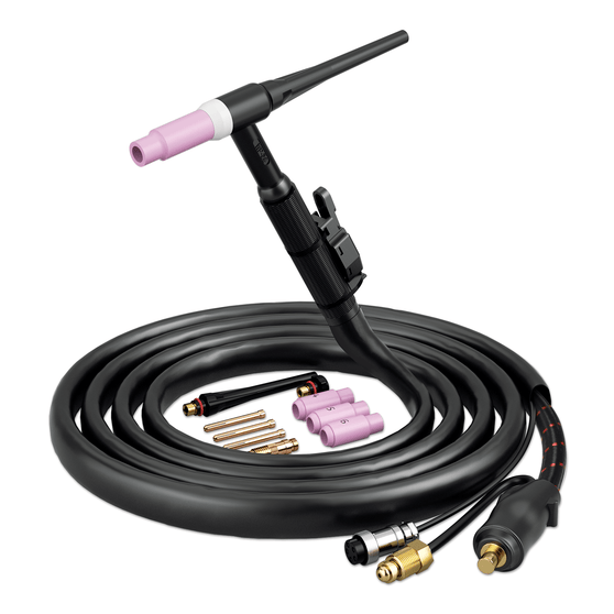 Arccaptain WP-26 150A Air-Cooled TIG Welding Torch with 13FT Cable