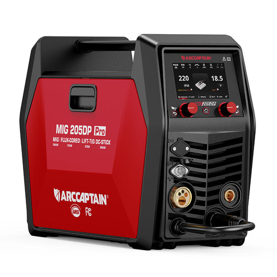 Arccaptain MIG205DP PRO 120/240V Wholesale Services Available All in One Welder Supports Aluminum Welding