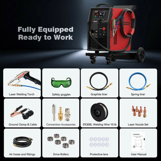 ARCCAPTAIN Air-Cooled Laser Welder 1200W Wholesale Industrial Laser Welding Machine