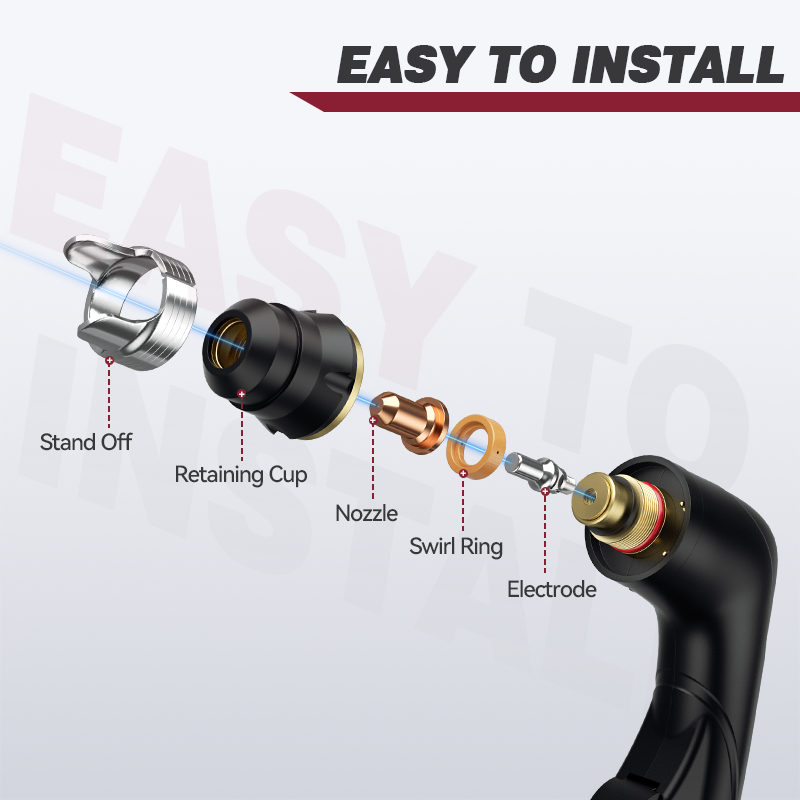 IPT60 Plasma Cutter Torch Consumables for CUT55MP CUT55 Non HF