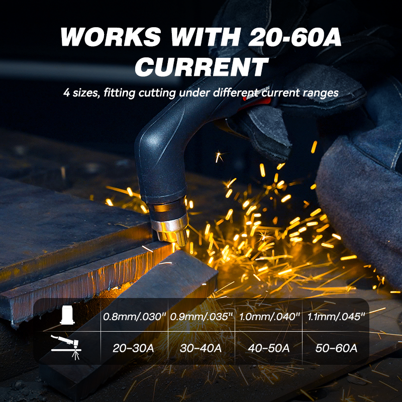 IPT60 Plasma Cutter Torch Consumables for CUT55MP CUT55 Non HF