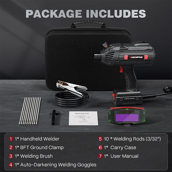 Arccaptain ARC120 Portable Handheld Welder 110V Stick Welder