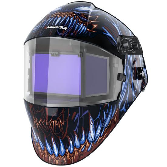 Arccaptain Venom  Side View Auto-Darkening Welding Helmet