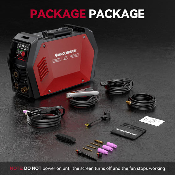 Arccaptain TIG205 Pro DC TIG Spot Cold Welder with Stick | Wholesale Supply
