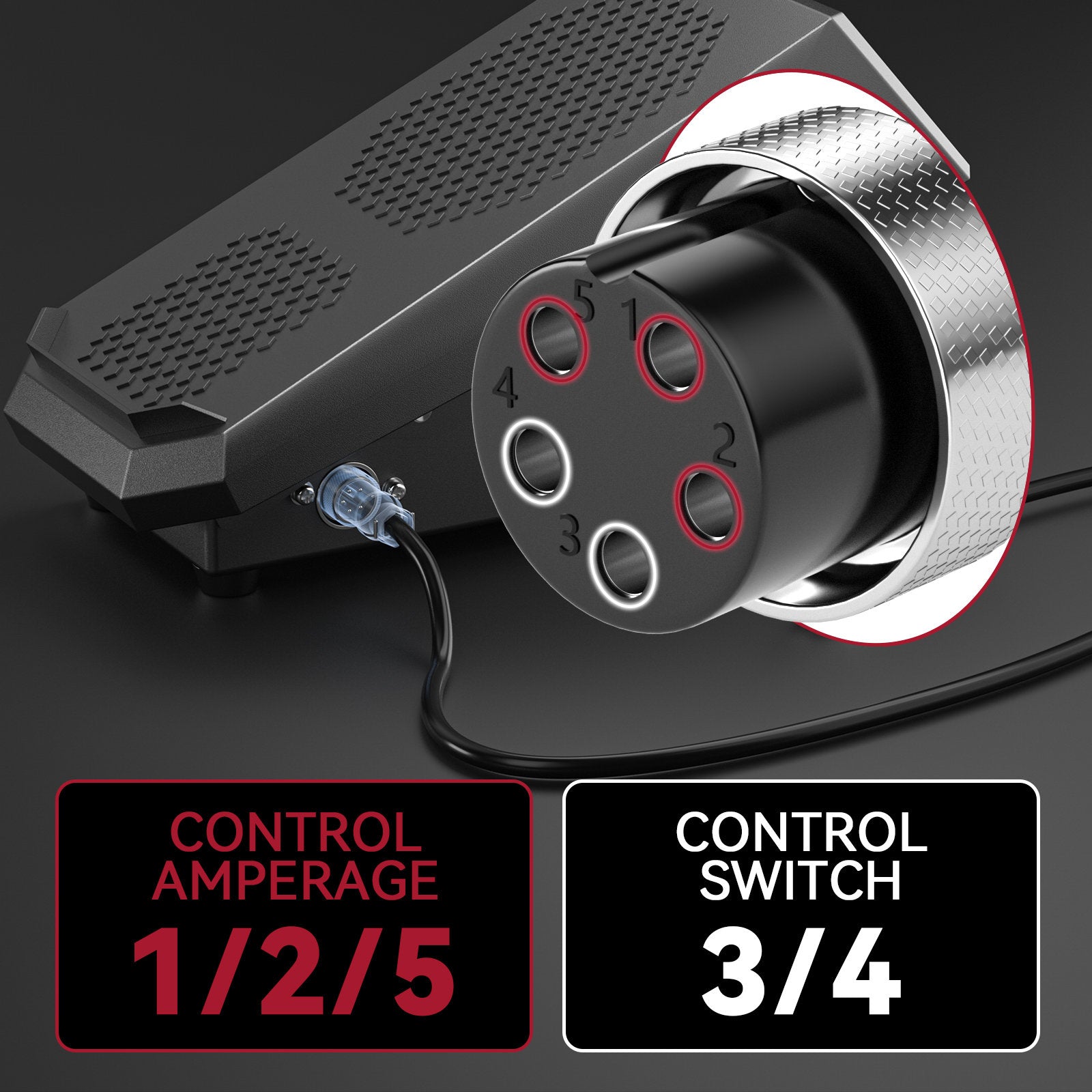 ARCCAPTAIN TIG Foot Pedal – Remote Amp Control for TIG Welder