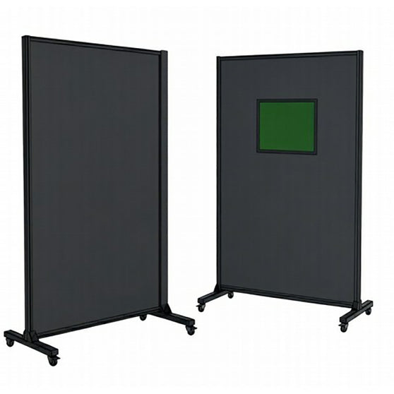 ARCCAPTAIN Laser Safety Screen with Shelf and Casters